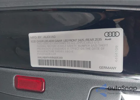 2021 Audi A4 Premium 40 Tfsi Quattro S Tronic z USA, uszkodzony, nr VIN WAUABAF44MN005349